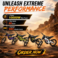CZSM avec coffret cadeau Surron Light Bee X Moto électrique tout-terrain 10kW 72V pour le désert, les sentiers et la course en montagne 2026 Adulte