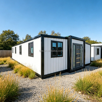Casa Contenedor Modular Expandible Prefabricada a Prueba de Huracanes, Estándar Australiano, de 20 pies/40 pies, con 2 Dormitorios, Cocina y Baño
