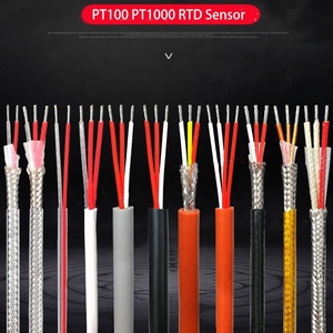 PT100 PVC/Silicone/FEP/acier inoxydable/fibre de verre isoler K /J/<span class=keywords><strong>E</strong></span>/<span class=keywords><strong>T</strong></span>/<span class=keywords><strong>N</strong></span> type Thermocouple Fil Compensation Câble Extension Fil - Product Image 1