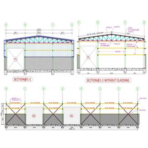 Structure métallique industrielle préfabriquée à plusieurs étages Bureau Bâtiment d'<span class=keywords><strong>atelier</strong></span> Stockage à froid Logistique Petit entrepôt avec design - Product Image 1