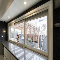 Doppels cheibe Schiebe flügel fenster Gehärtetes Glas Aluminium rahmen Schall dicht für Home Hotel Geräusch reduzierung für den Außenbereich