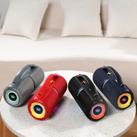 TG-706 Nouvelle Enceinte Portable Sans Fil Bluetooth avec Lumière LED RGB, Étanche pour Extérieur, en Tissu, Son Stéréo et Basses Puissantes, Vente en Gros