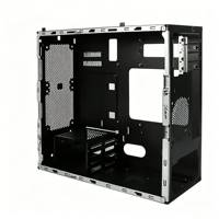 Casing Mini-ITX Vertikal Logam Kustom, Pemotongan Laser CNC, Pencetakan, Pembengkokan, Layanan Desain dan Manufaktur Lengkap untuk Industri