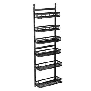 Organizzatore per dispensa Over-the-Door a 6 livelli con appendiabiti portaspezie in metallo per uso alimentare in camera da letto bagno soggiorno - Product Image 4
