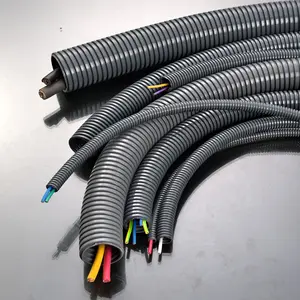 100 Meter Corrugated Pipe PP Flame-retardant Plastic Hose Wire Protection Sleeve Openable New Energy Vehicle Wiring Harness Pipe