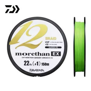 Vente en gros de ligne de pêche tressée PE Daiwa <span class=keywords><strong>Morethan</strong></span> X12 150m pour la pêche en rivière, en lac et en ruisseau au Japon - Product Image 1