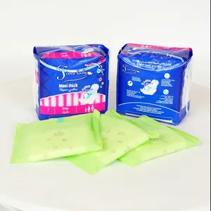 China supplier samples free super absorbing pure cotton surface new packing woman sanitary napkins