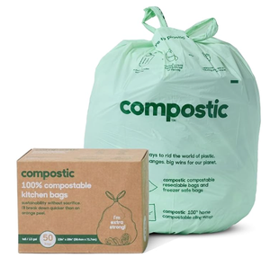 2025 bán chạy nhất mô hình PLA handleable túi rác cho chất thải sinh hoạt túi rác phân hủy sinh học - Product Image 1