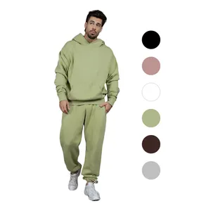 2023 Winter Unisex Custom Hoodies and Sweatpants Set Fleece Lined Polyester Size XL with 3D Logos