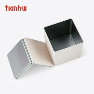 Tin Can Wooden Bamboo Tea <strong>Box</strong> with 2 Tin Square <strong>Box</strong> New Metal <strong>Coffee</strong> <strong>Gift</strong> Packaging - Product Image 5
