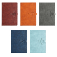 Carnet A5 en cuir PU avec logo personnalisé, fermeture à boucle creuse, couverture rigide, journal de bureau, agenda d'entreprise, promotionnel, 100 feuilles