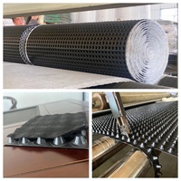 Étanchéité souterraine avec feuille de drainage ondulée, drainage multicouche composite pour les infrastructures