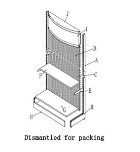 Étagère de <span class=keywords><strong>Pharmacie</strong></span> à Quatre Niveaux, Présentoir à Médicaments, Grandes Étagères de <span class=keywords><strong>Pharmacie</strong></span>, Présentoir Métallique - Product Image 2