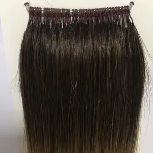 More and more popular virgin hair extension in salons natural looking 8''-30'' feather / no tip hair extension
