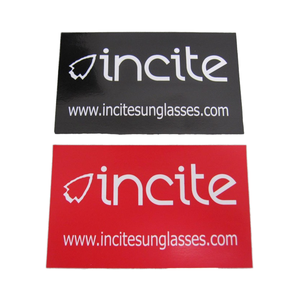 Autocollants de logo en vinyle PVC résistant à l'eau imprimés en soie et UV personnalisés avec forme découpée - Product Image 1