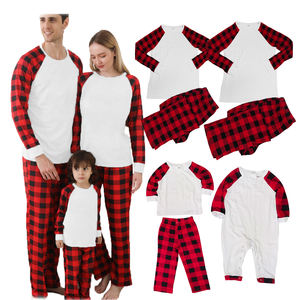 Pyjamas en bambou personnalisés Ensemble de pyjamas <span class=keywords><strong>assortis</strong></span> pour la famille Pyjamas doux Pyjamas Ensemble de pyjamas <span class=keywords><strong>assortis</strong></span> pour la famille Faible MOQ - Product Image 5