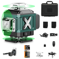 Niveau laser industriel professionnel 4D à faisceau vert 8, 12, 16 lignes, auto-nivelant 360 degrés, modèle mural YYA16X-001, garantie 3 ans
