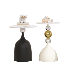 Table console moderne de luxe en pierre, réglable en hauteur, pour villa, hôtel, chambre, <span class=keywords><strong>salle</strong></span> à <span class=keywords><strong>manger</strong></span>, salon et table d'appoint de canapé - Product Image 6