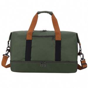 Sac de sport de voyage en toile de danse rose avec compartiment à chaussures, impression de logo personnalisée, imperméable, sublimation - Product Image 5