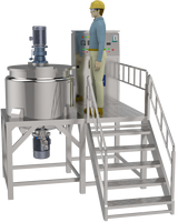Machine de fabrication de savon liquide et de shampoing en acier inoxydable de 500L, 1000L, 2000L avec réacteur de mélange pour le traitement chimique
