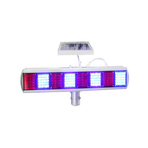 Solar Traffic Flashing <b>Light</b> Led Display Screen Ip65 Aluminum <b>Pole</b> Mount - Product Image 5