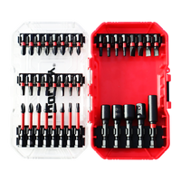 TOOLJOY – Kit de 37 embouts de tournevis en acier S2, magnétiques, Phillips, Torx, à fente, avec douilles et étui de rangement