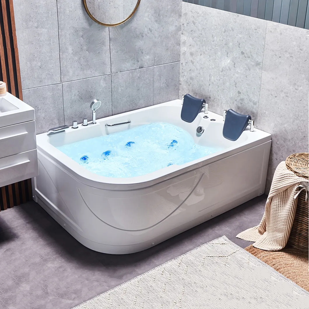 Factory Wholesale walk-in apartment two-person Whirlpool massage bathtub Air jet Corner bathtub for seniors