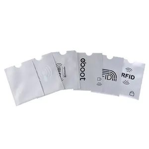 Sıcak satış anti-hırsızlık plastik alüminyum folyo RFID kredi kartı engelleme kol plastik kart tutucu