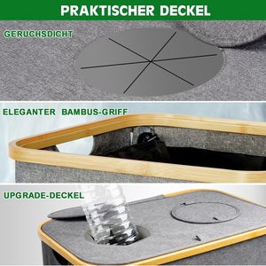 Contenedor de colección de botellas de depósito 2 compartimentos, almacenamiento de botellas de depósito de 140 L, contenedor de botellas de depósito plegable - Product Image 6