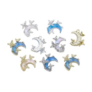 Pendentif en alliage Butterfly Moon, demi-lune 16.5x18mm, accessoires de bijoux DIY pour la fabrication de colliers, bracelets et boucles d'oreilles - Product Image 5
