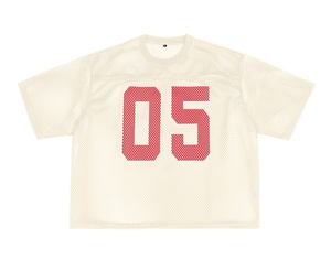 Crop American Football Fashion Boxy Fit Mesh Jersey Tee Logotipo personalizado 100% Poly Casual Streetwear Camisetas de alta calidad para hombres - Product Image 4