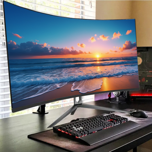 Factory Wholesaler Flat 27 Inch Monitor ODM/OEM Gaming Monitor 100Hz 180Hz FHD QHD 4K PC Computer Office Monitor