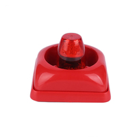 Feu stroboscopique sondeur alarme piézo-électrique sirène rouge clignotant LED lumière sirène filaire alarme incendie sirène 24v