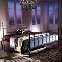 Lit simple tout acier de style nordique pour chambre d'enfant, usine, dortoir scolaire, appartement, maison résidentielle, mobilier pour enfants et adultes