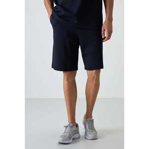 Ensemble de shorts pour homme en coton bleu marine, coupe ample, basique, 100% coton, 85249 - Product Image 2