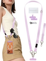 Cordon de sécurité universel antivol, durable, coloré et réglable pour téléphone portable, à porter en bandoulière, autour du cou ou au poignet, avec attache pour iPhone et Android, idéal pour les voyages