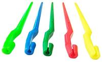 Hameçon de pêche en plastique multicolore, 10 pièces, passe-crochet, démêlante