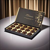 Boîte d'emballage de chocolat à la fraise de Dubai Bonbon Bar Carton rigide pour l'emballage de chocolat à prisme triangulaire