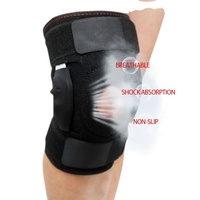 Attelle de genou articulée avec support latéral en métal, attelle de genou réglable pour soulager la douleur au genou, protection des articulations