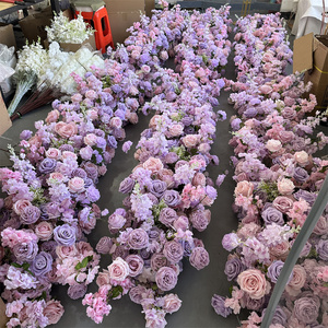 Decorazioni Floreali IFG Runner di Fiori <span class=keywords><strong>Viola</strong></span> Lavanda per Matrimoni Feste Decorazioni per la Casa - Product Image 2