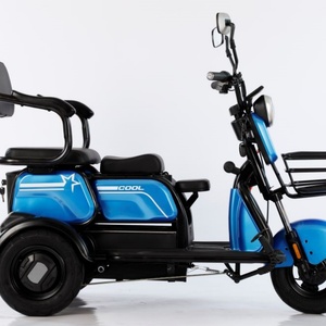 Triciclo Eléctrico Familiar Más Barato de China, 600W 48V, Trimoto Eléctrica, Scooter Eléctrico de 3 Ruedas para Adultos con Cesta - Product Image 6