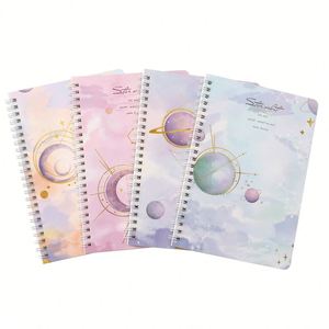 8 Cuadernos A5 con Espiral y Diseño Floral, Páginas Interiores con Líneas Horizontales, Libreta de Alta Calidad para Estudiantes - Product Image 2