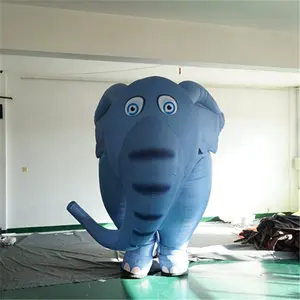 WAHA-elefante inflable para bebé, disfraz azul para caminar