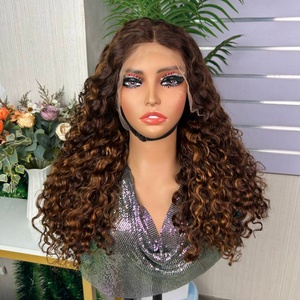 13*4 Frontal Water Wave <b>Wigs</b> for Piano Color Women 13x4 Human Hair <b>Lace</b> Frontal - Product Image 4