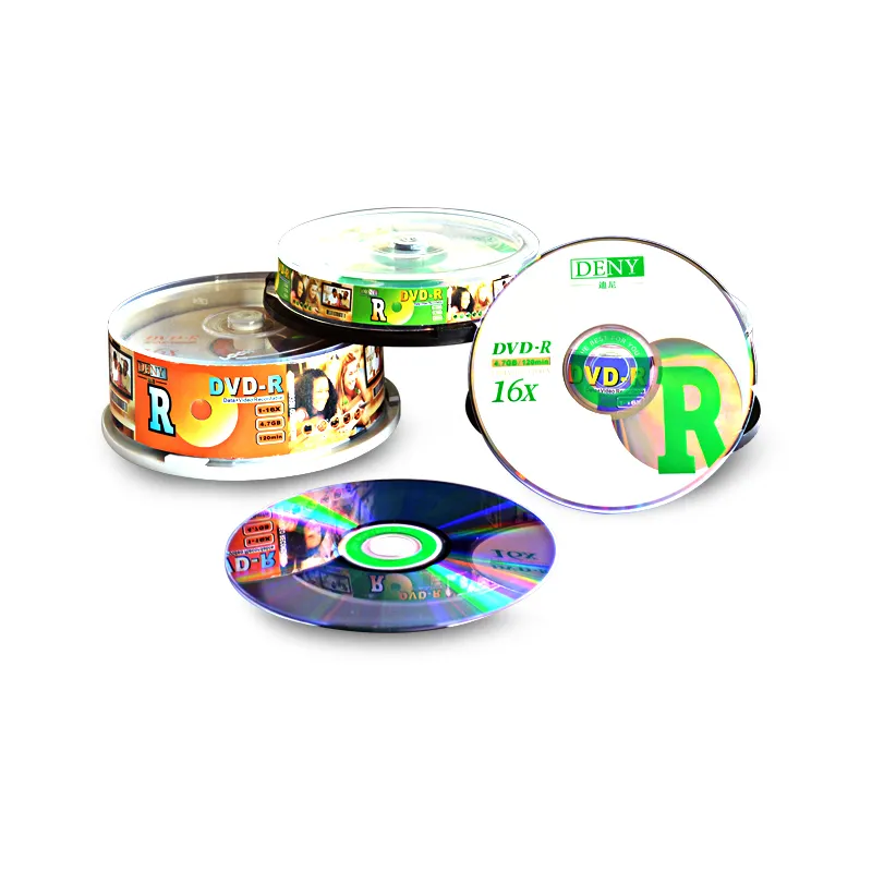 Fabricação de disco profissional, dvds em branco para queima de vídeo dvd-r 4.7gb