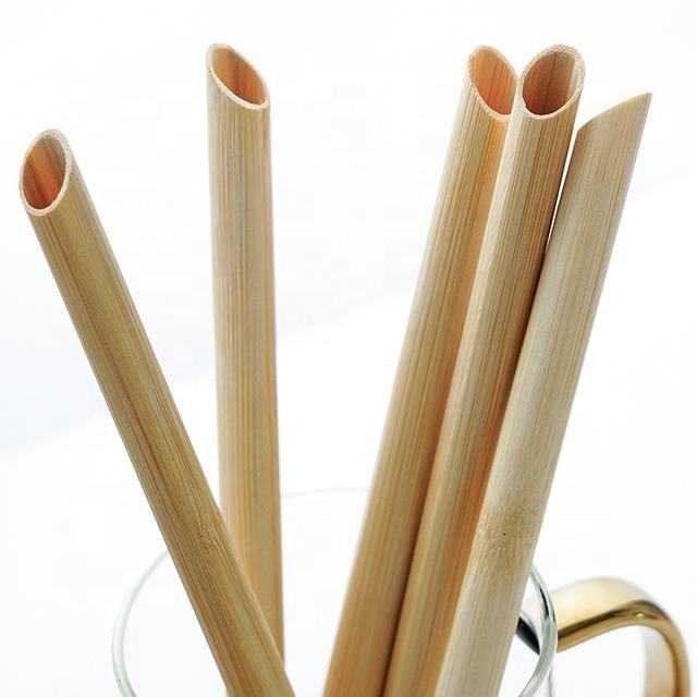 Peeled bamboo straw