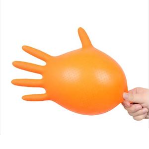 Guantes de Nitrilo Naranja de 8 Mil para Mecánicos, Garaje, Automóviles, Industria, Reparación de Automóviles, Uso Laboral, Textura de Diamante - Product Image 3