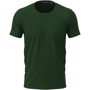 T-shirt basique en coton pour hommes, style formel, tissu tricoté à manches courtes, commandes en gros écologiques de haute qualité, vêtements de marque privée - Product Image 3