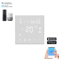 Unité de ventilation à bobine tissée Zigbee HY607AC avec affichage en temps réel de la température intérieure et prise en charge du thermostat de refroidissement et de chauffage