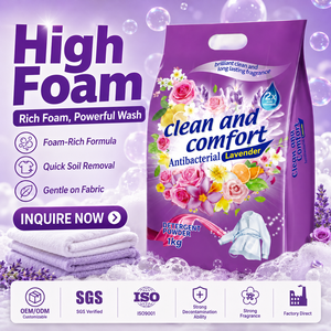 1kg de detergente ecológico con fragancia Floral, detergente en polvo para lavar ropa, jabón Guangdong Singapur, antibacterias, desechable, Guangdong - Product Image 1